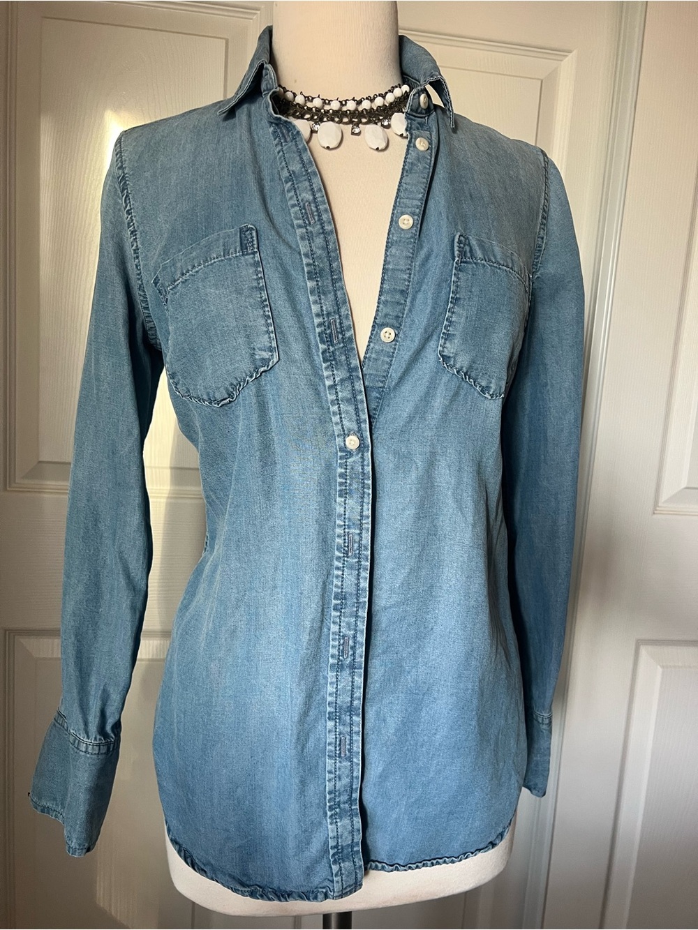 Jean Long Sleeve Blouse